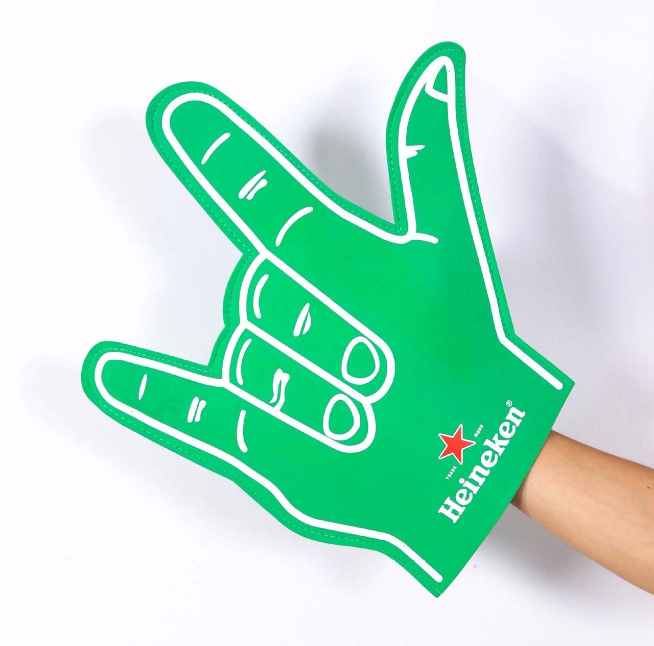 2024 Cheap hot sale top quality fans Custom Branded Promotion Foam Finger Hand Printed Cheering Foam Hand