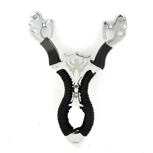 Powerful Sling Shot Aluminium Alloy Slingshot  Outdoor Hunting Slingshot Metal Slingshots