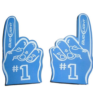 2024 Cheap hot sale top quality fans Custom Branded Promotion Foam Finger Hand Printed Cheering Foam Hand