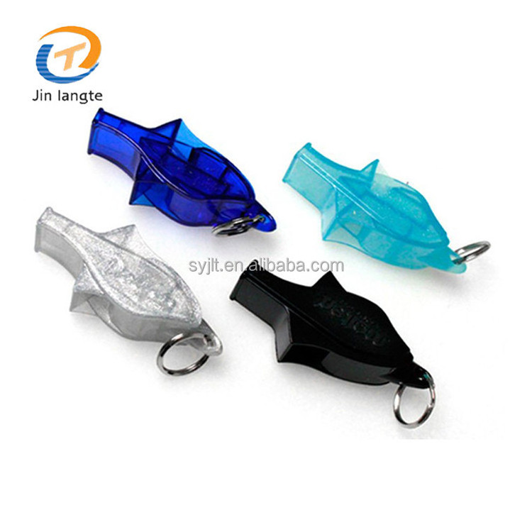 Cheap price basketball football soccer referee plastic dolphin whistle