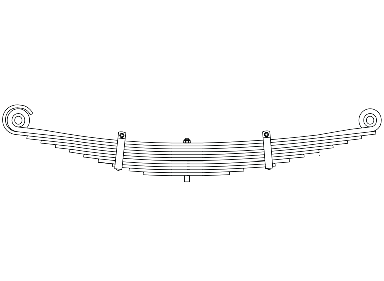 Semi trailer leaf spring used on suspension