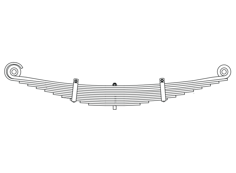 Semi trailer leaf spring used on suspension