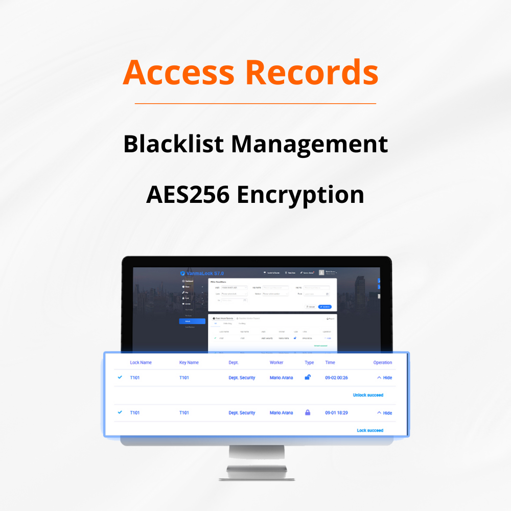 Warehouse Advanced Encryption Technology Secure Protection cable lock