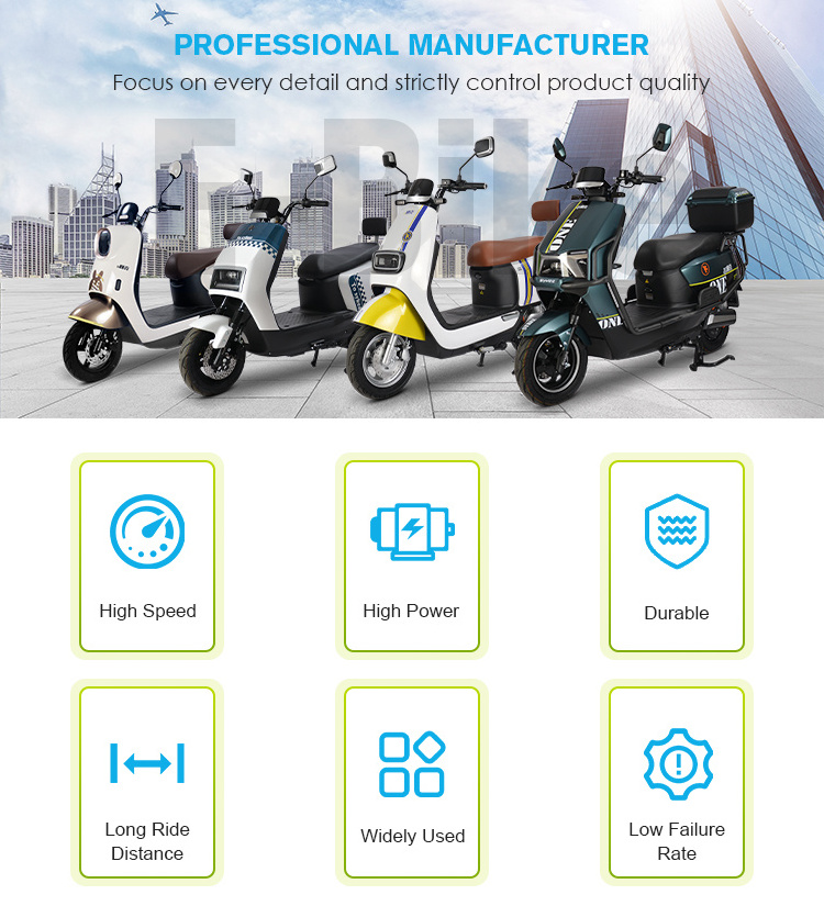 Factory Direct Sale Convenient Travel 45km/H 600w Electric Motorcycle For Teenager