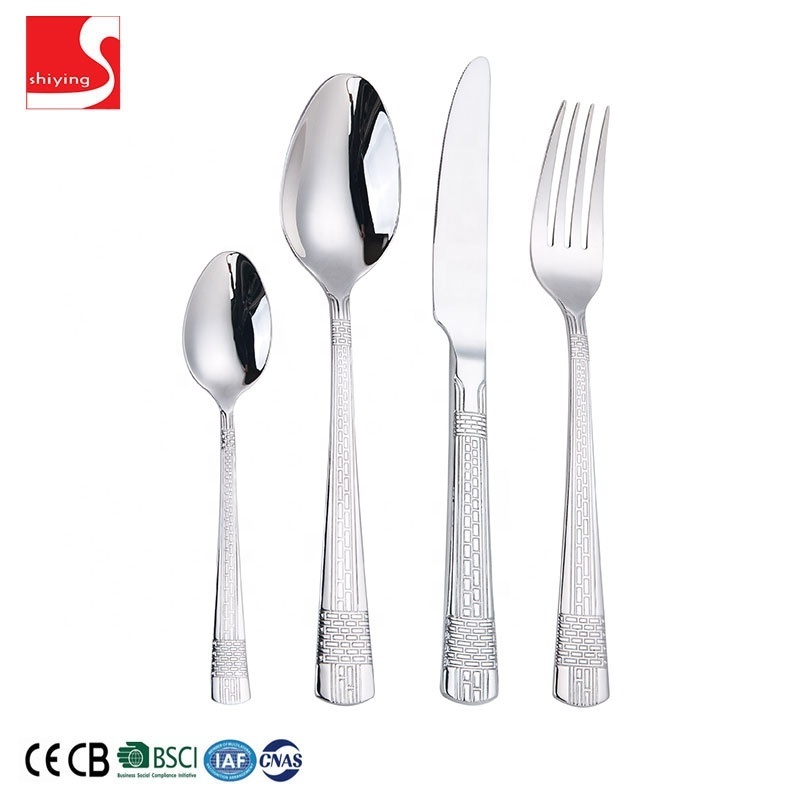 Elegant Restaurant Stainless Steel Dinner Set Cutlery Set