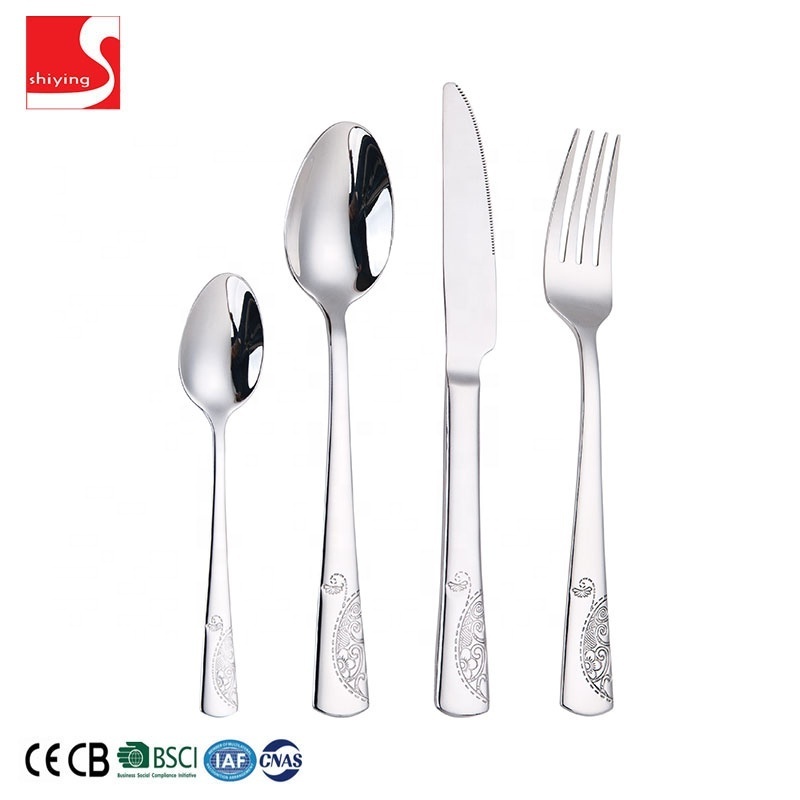 Elegant Restaurant Stainless Steel Dinner Set Cutlery Set