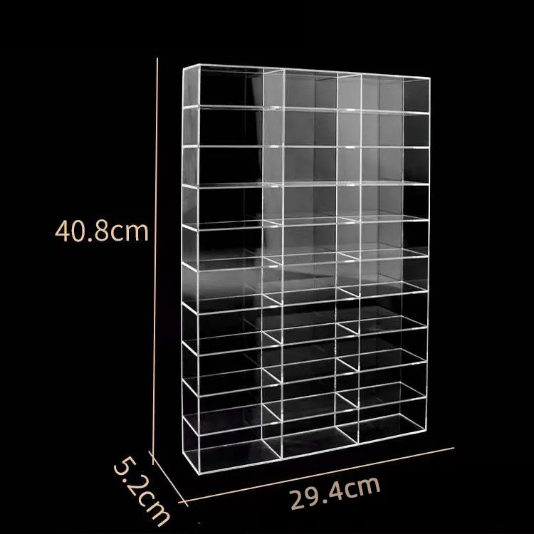 Wall Mounted Clear Toy Showcase Cabinet Hot Wheels Toy Cars Case Mega Store Acrylic Model Car Collectible Display Box Stands