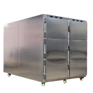 Manufacturer's price 6 rooms Mortuary freezer morgue fridge morgue refrigerator