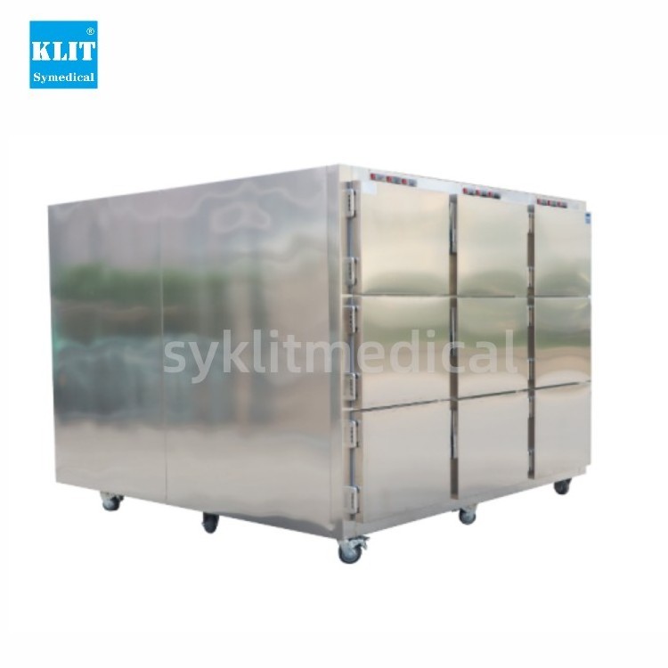 Mortuary Equipment KLIT Manufacturer's price 9 rooms dead body morgue freezer mortuary refrigerator