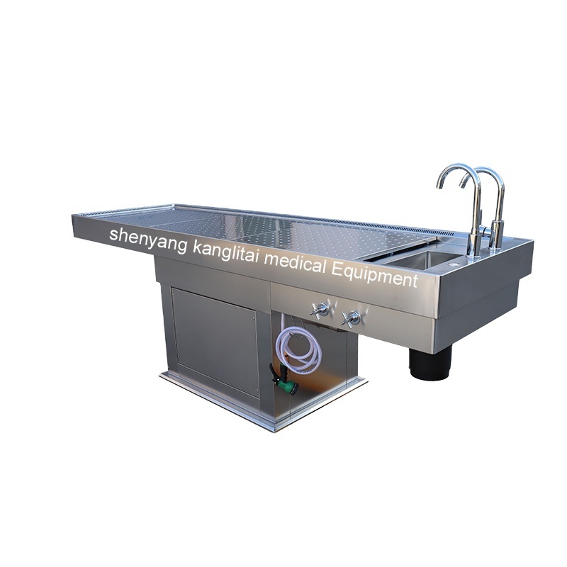 Medical pathology autopsy bed mortuary autopsy table