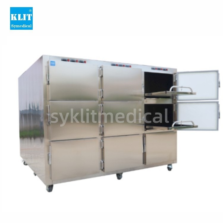 Mortuary Equipment KLIT Manufacturer's price 9 rooms dead body morgue freezer mortuary refrigerator