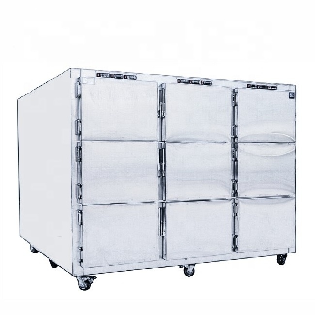 Mortuary Equipment KLIT Manufacturer's price 9 rooms dead body morgue freezer mortuary refrigerator