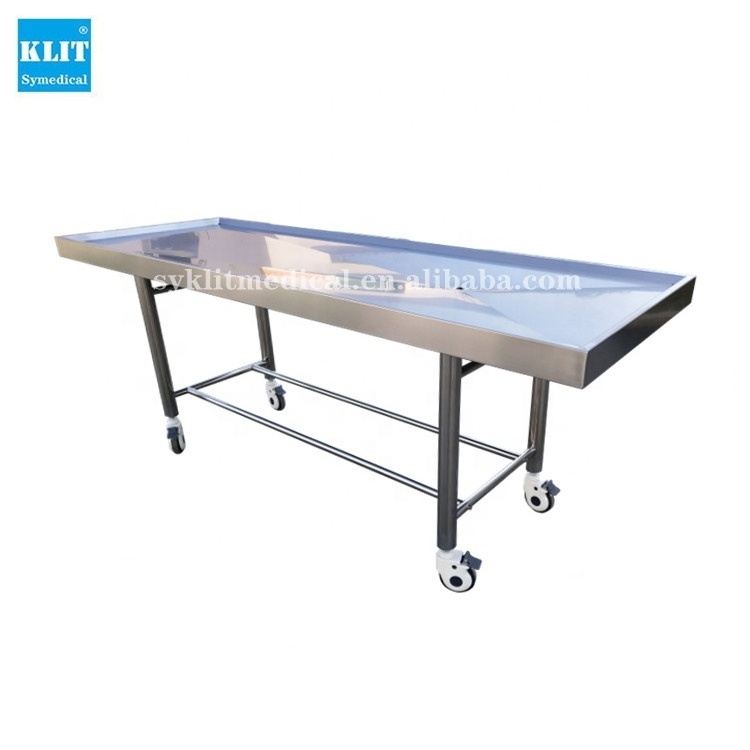 Necropsy Cadaver Postmortem Corpse Dead Body Washing Stainless Steel Dissecting Autopsy Anatomy Morgue Funeral Embalming Table