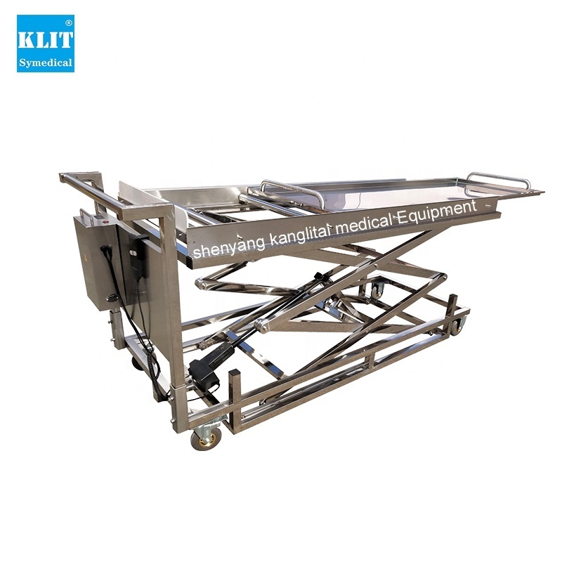 KLITcadaver lifter 304 stainless steel electric trolley handles coffin lift funeral supplies funeral equipment