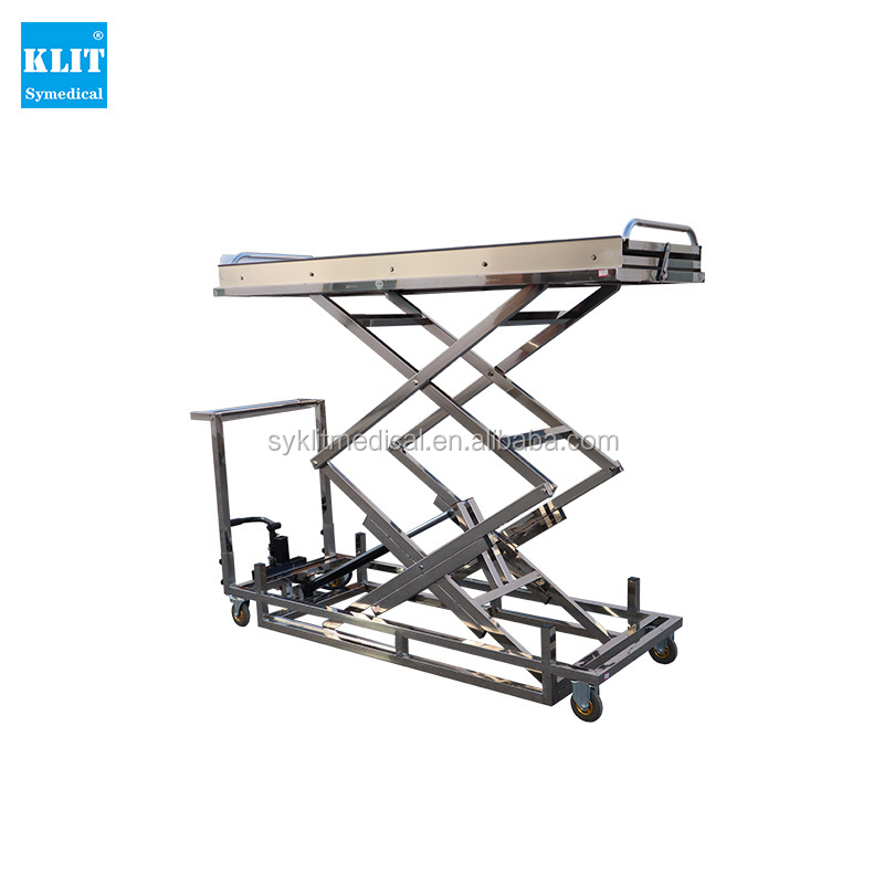 KLITcadaver lifter 304 stainless steel electric trolley handles coffin lift funeral supplies funeral equipment