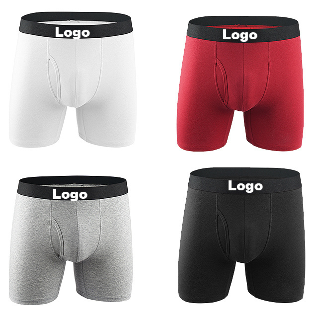 Custom logo mid waisted man underwear briefs spandex Cotton front openning men's briefs & boxers