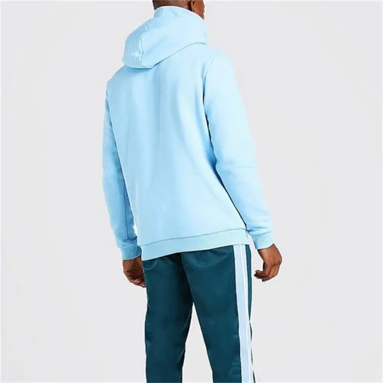 Men Hoodies High Quality Custom Print Logo Kangaroo Pocket Zip Snood Long Neck Mask Running Slim Fit Hoodie