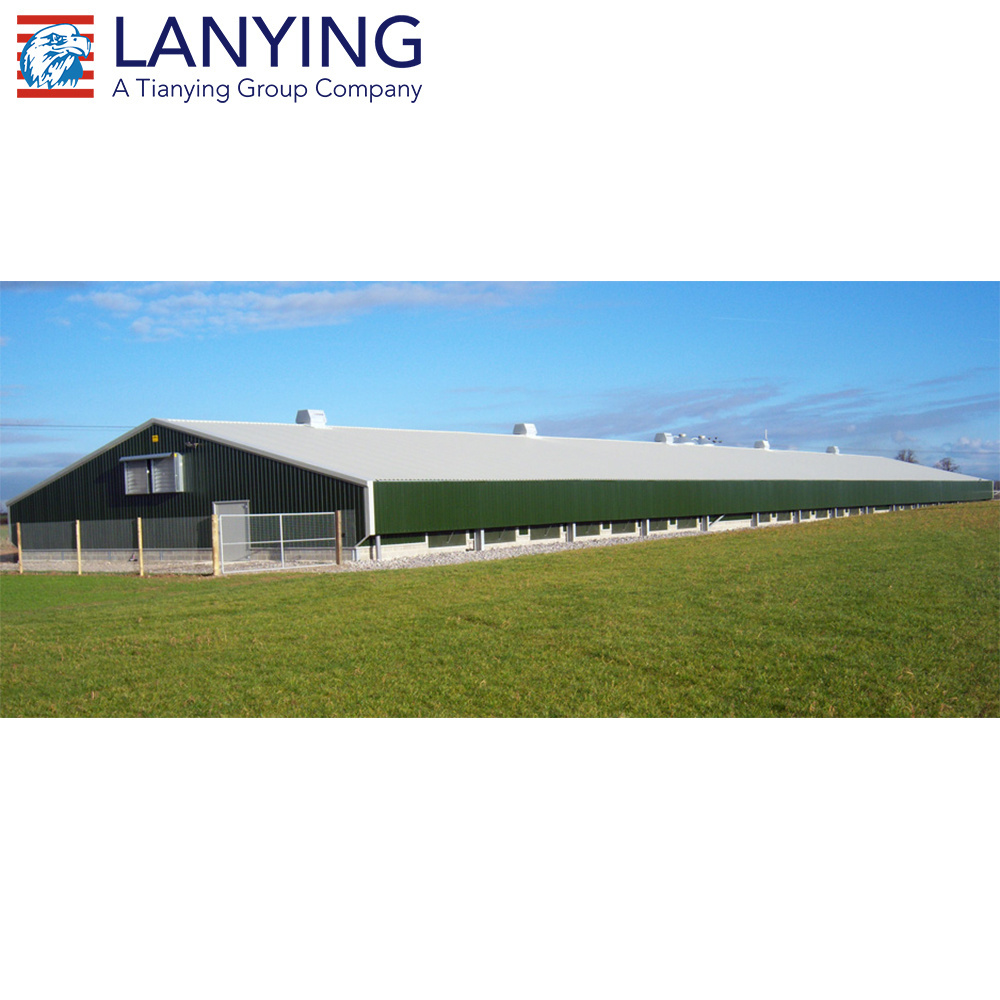 Prefabricated Poultry House Chicken House Prefabricated Barn Farm Shed Cow Barns Horse Barn