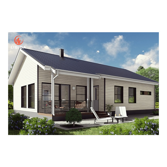 Canadian standard kits light steel beach villa luxury low cost modern house kit prefab house