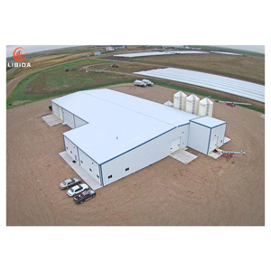 Low Cost And Fast Assembling Prefabricated Steel Structure sheep farm building cow shed barn workshop storage horse stable