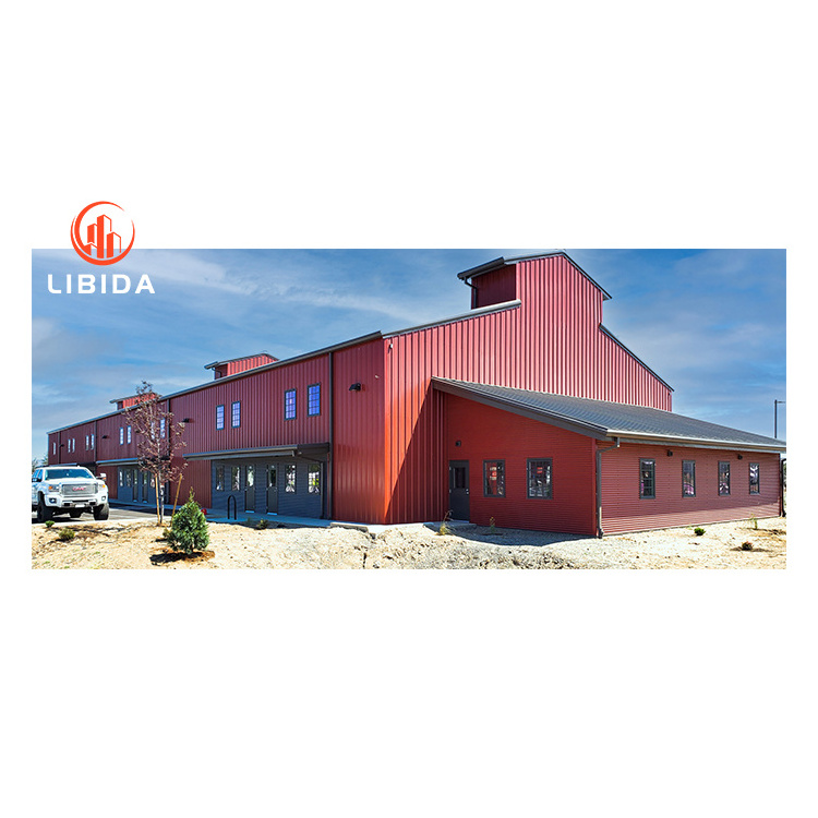 Steel Structure Hot Galvanized Cow Barn Shed