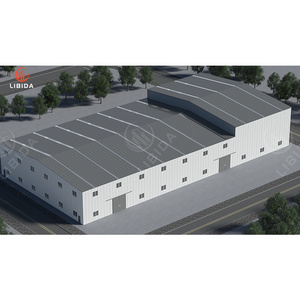 China Manufacturer Premium Light Metal Sloping Roof Steel Structure Building Warehouse Workshop For Sale