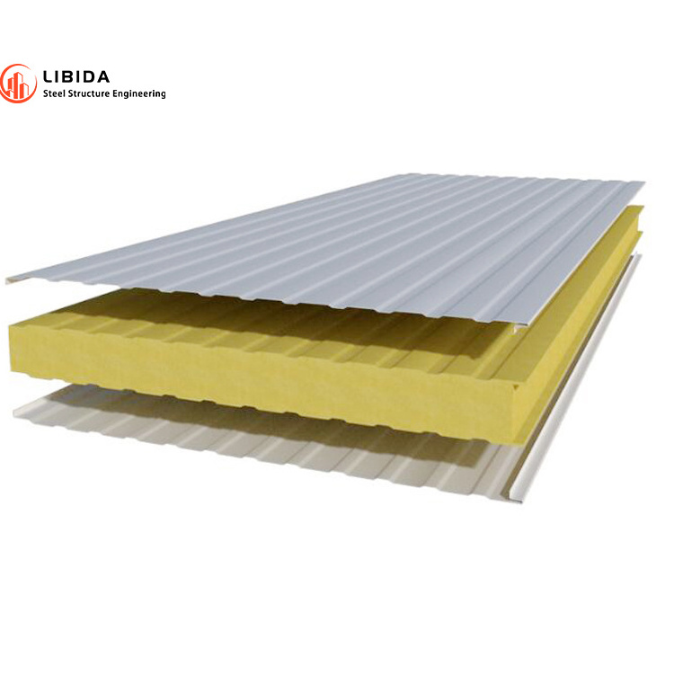 Building Materials Lightweight Thermal Insulation Roof Corrugated panels Polyurethane sandwich wall