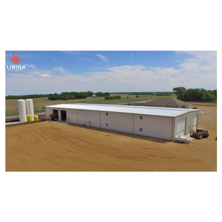 Low Cost And Fast Assembling Prefabricated Steel Structure sheep farm building cow shed barn workshop storage horse stable