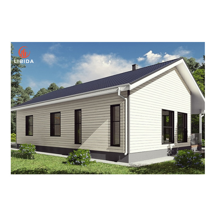 Canadian standard kits light steel beach villa luxury low cost modern house kit prefab house