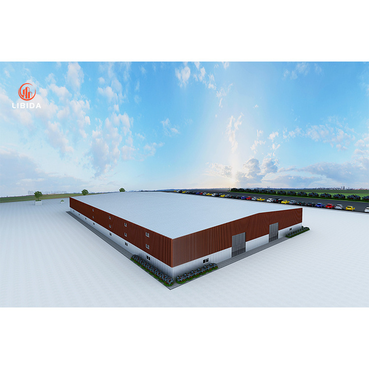 Factory Libida Metal Space Frame Steel Structure Building Prefab Warehouse Commercial Prefabricated Steel Structures Building