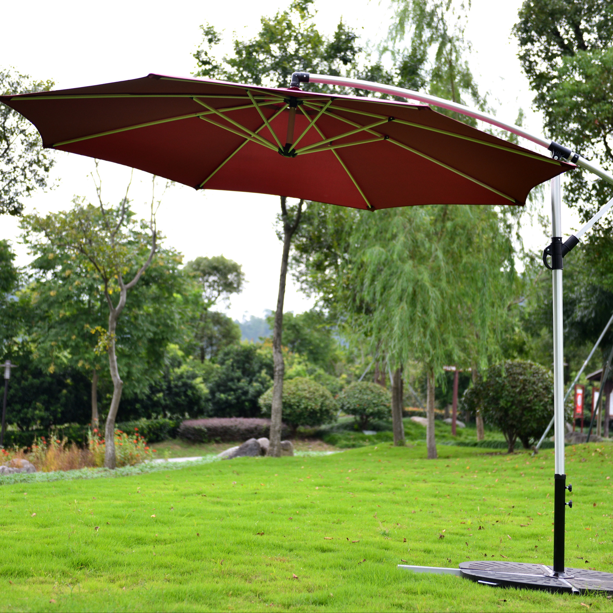 Garden Giant Cantilever Parasol Umbrella Garden Outdoor Umbrella Patio Umbrellas