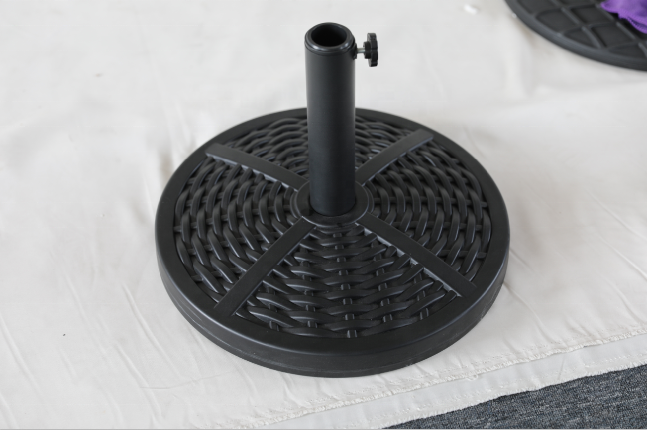 Garden Fillabled Umbrella Base Stand Round Plastic Patio Umbrella Cantilever Bases Umbrella Base