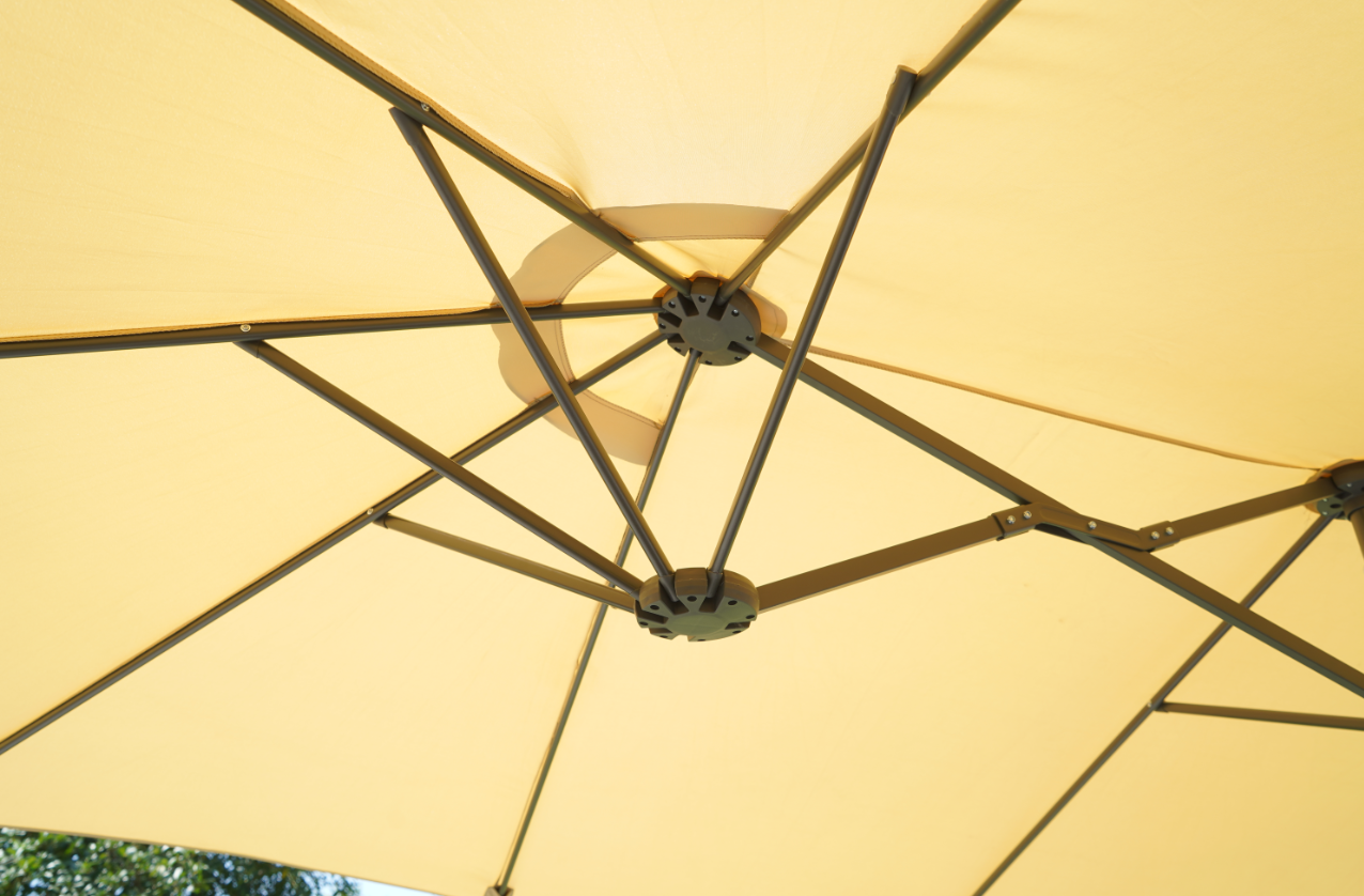 Twin Sunshade Parasol Market Sun Umbrella Beach Garden Parasol Patio Umbrella Outdoor