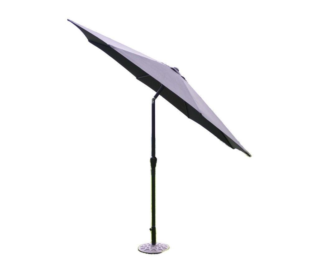 Waterproof Outdoor Sun With Push Button Tilt And Crank Garden Umbrella Market Parasol Garden  Umbrella