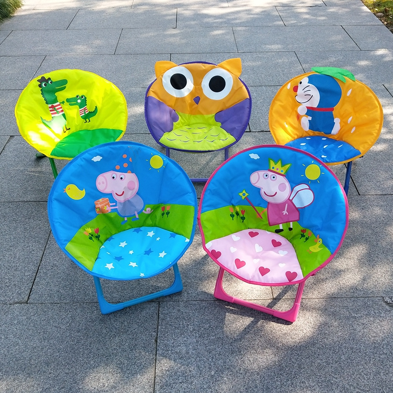 Child folding half moon chair, camping moon chair, moon chairs for kids