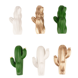 SYLVAN Creative cute cactus design wall decoration porch entrance door wall with strong glue free punch key hook