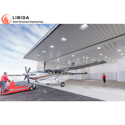 Modern Prefabricated Steel Structure Building Warehouse Aircraft Hangar Construction