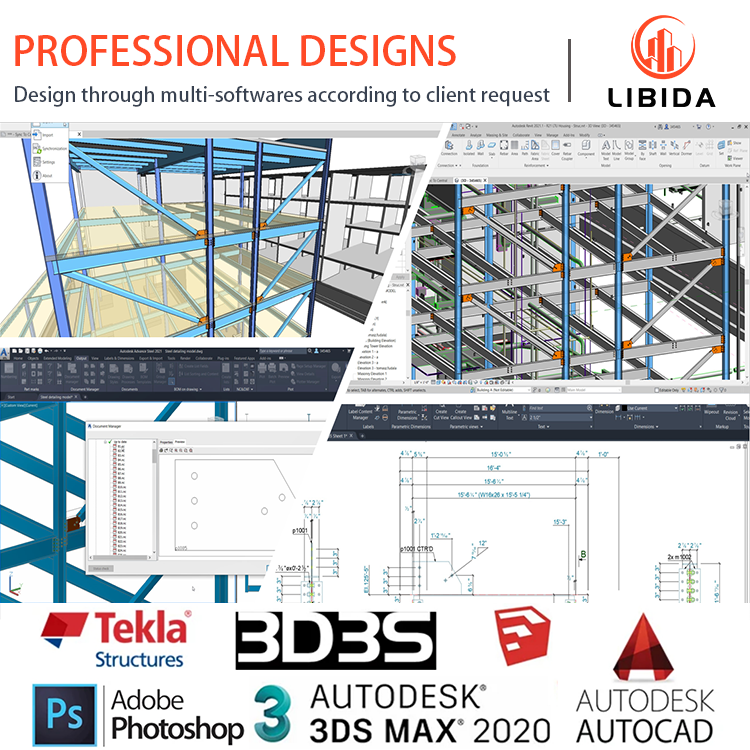 Free Design Modern Hot Design Large Span Framework Prefab Steel Structure School Building for Library/Classroom