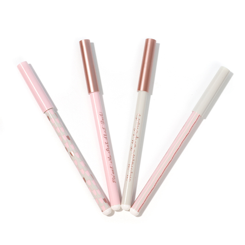 Ready To Shipping 4PCS Pink Plastic Gel Ballpen Ball Pens Ballpoint Pens Set With Gift Box