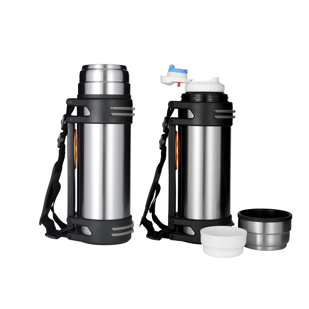 2 Liter Customized Straight Cup Stainless Steel Flask Vacuum Sport Water Bottle