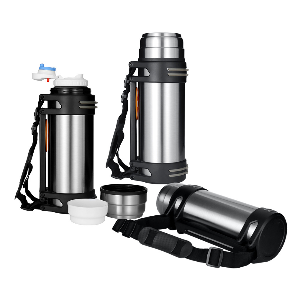 2 Liter Customized Straight Cup Stainless Steel Flask Vacuum Sport Water Bottle