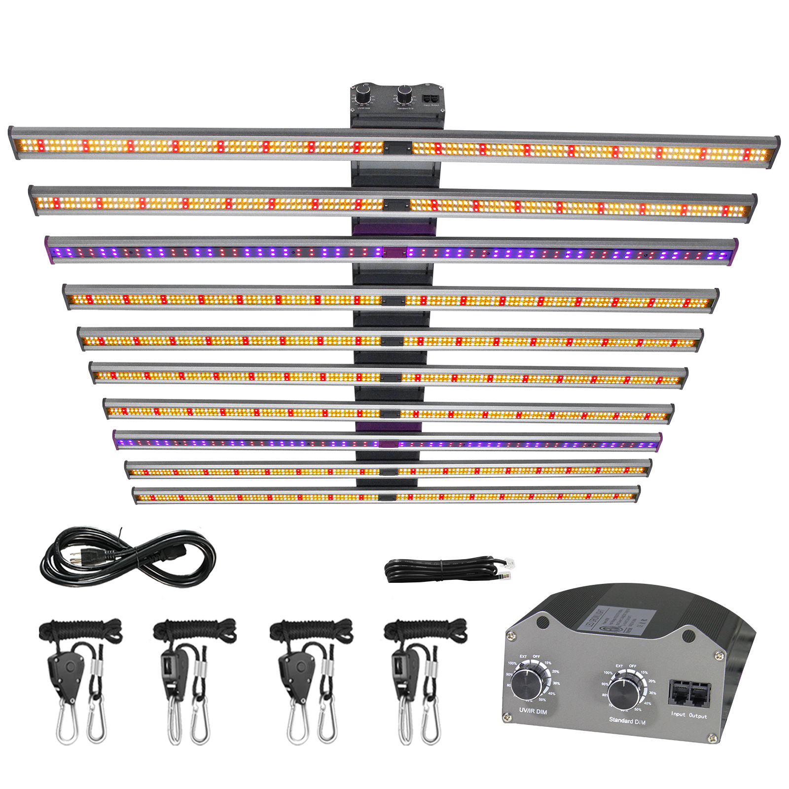 1060W 12 bars 2 channel dimming 860w 1000w Samsung 301b Lm281b Dimmer Control UV IR Full Spectrum LED Grow Light