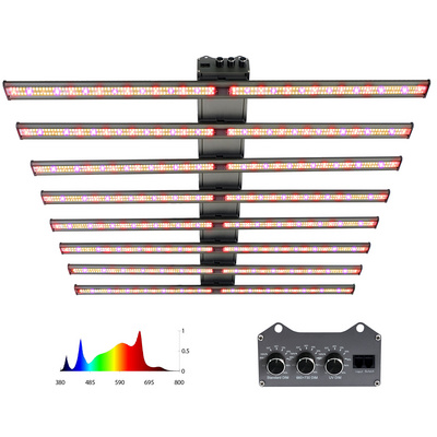 3 Dimmers Indoor Hydroponic lights grow 800w 1000w 1200w Waterproof Samsung  Lm281b Lm301b UV IR Led Grow Light Bars