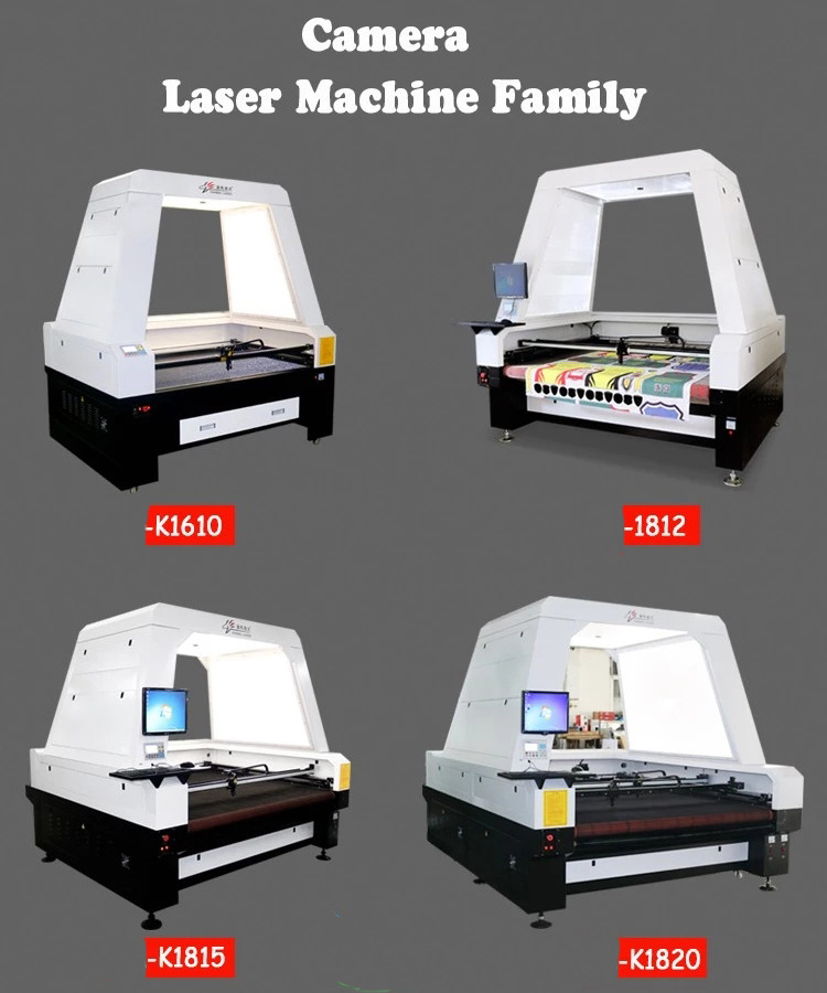 Top quality fabric laser cut engrave camera ccd camera textile fabric laser cutting machine