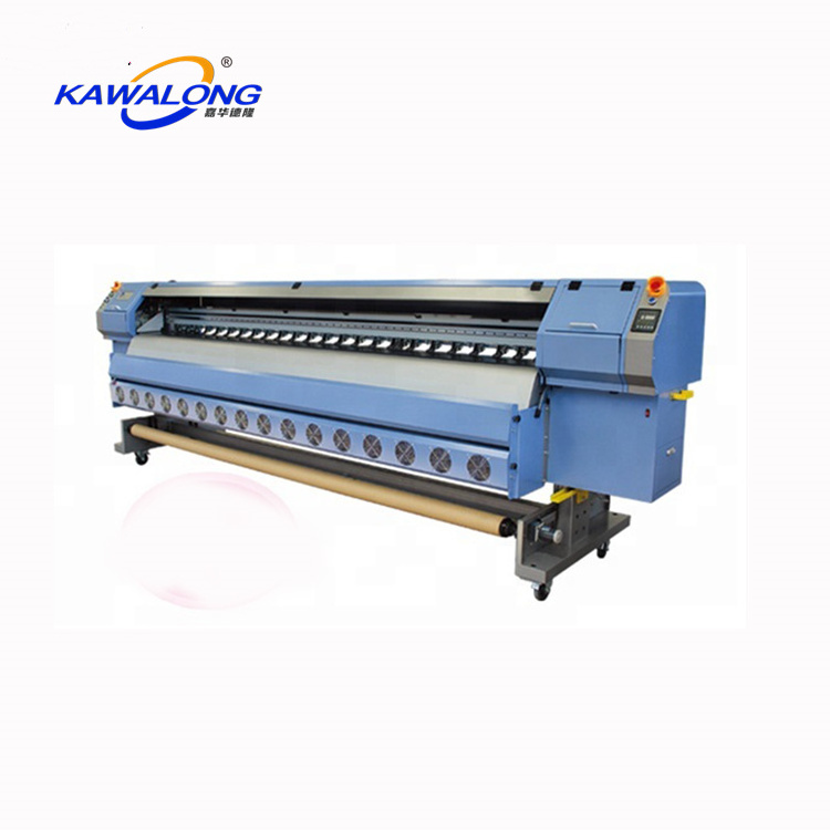 km512i flex banner printing  solvent printer 4 heads 8 heads outdoor advertising billboard printing tarp printer