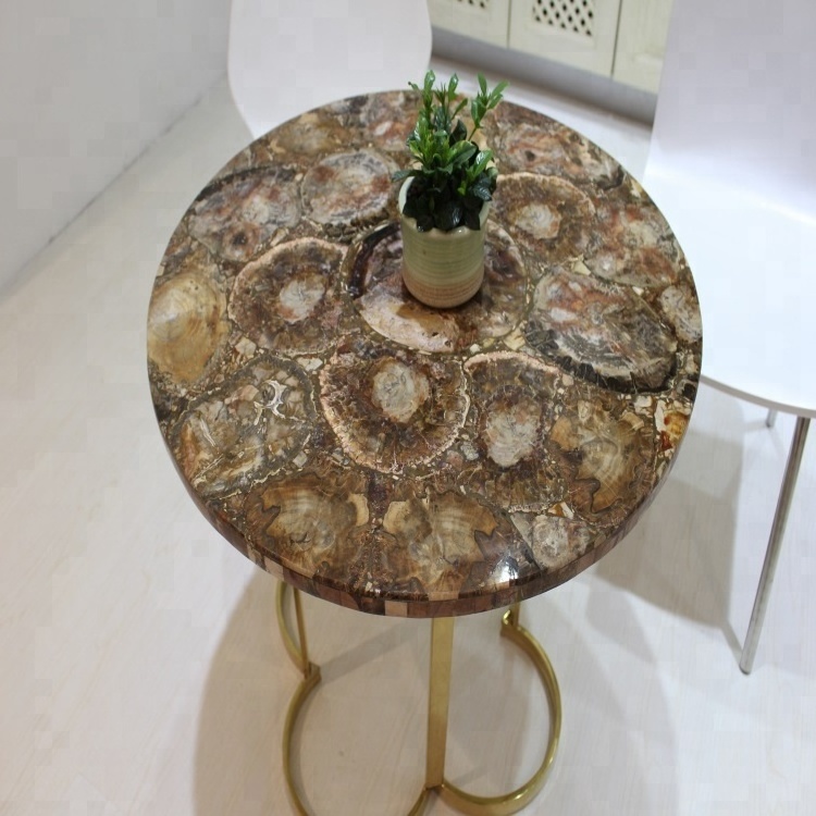 Factory Price Gemstone Natural Petrified Wood Coffee Tables  Countertops