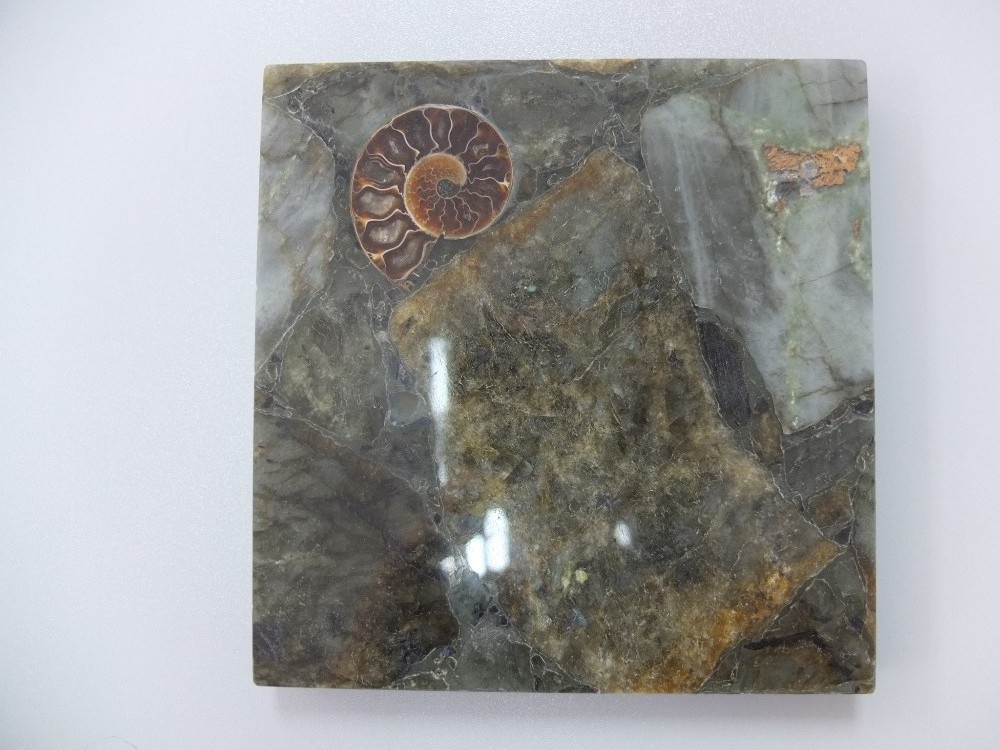 Natural gemstone polished labradorite granite kitchen sink for furniture decoration