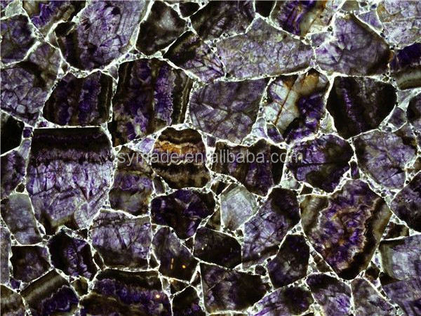 Best selling amethyst quartz stone slabs decorative ceiling tiles