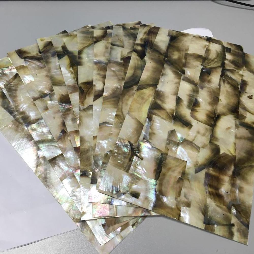 Natural Black Mop Shell Mother Of Pearl Laminate Abalone Shell Sheet Wholesale