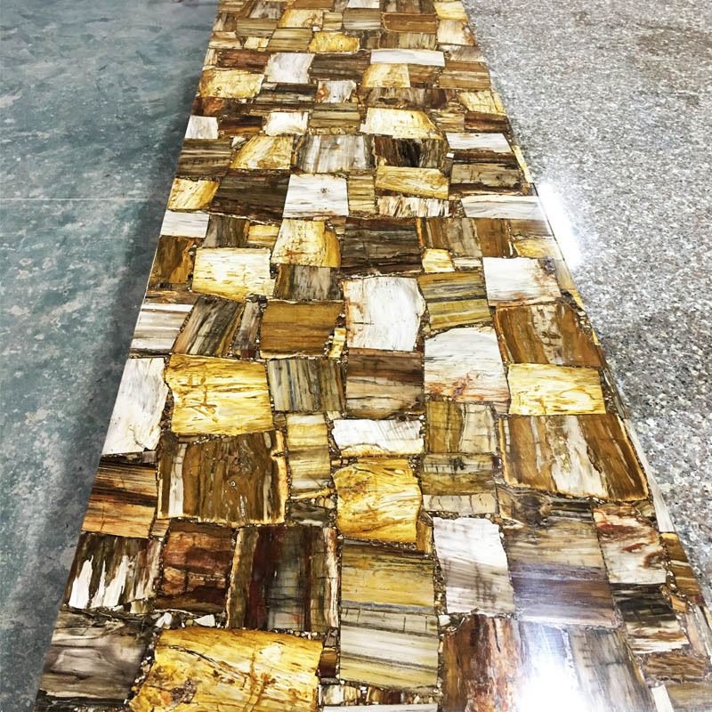 fossil wood stone countertop wood jade slab petrified wood tabletop